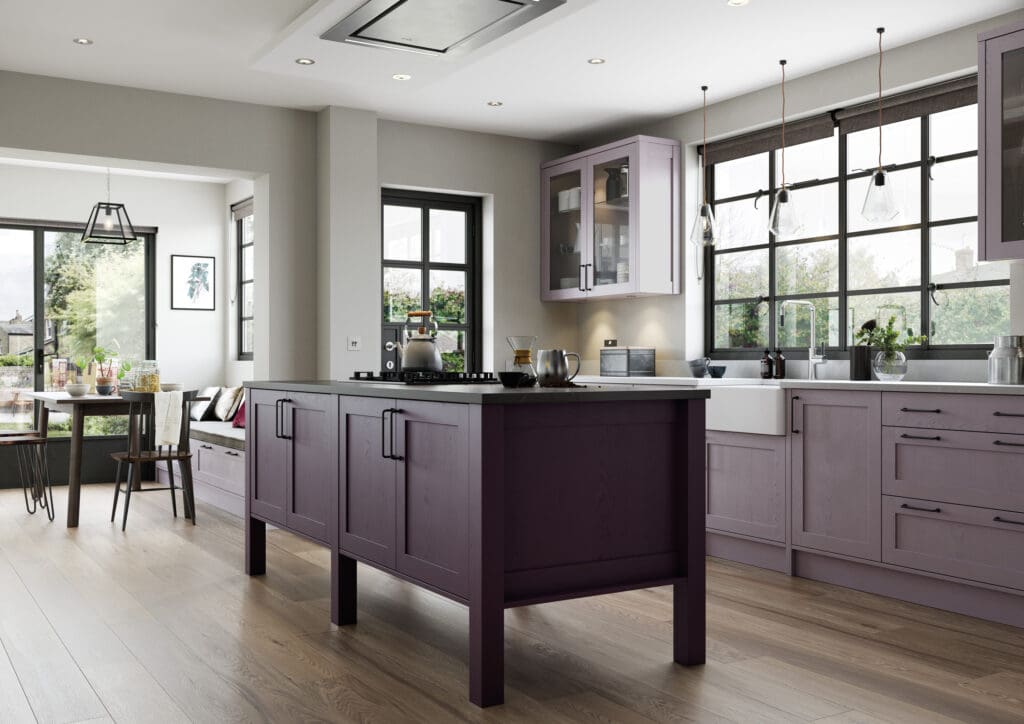 Shaker Kitchens Gloucestershire: Timeless Design, Built for Modern Living 3 Aldana, Deep Heather & Lavendar Grey