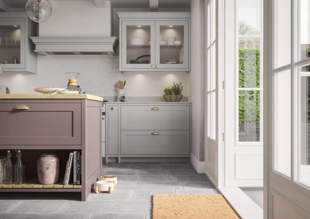 Clifden, Vintage Pink and Light Grey