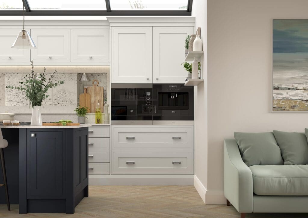 Ellesmere, Slate Blue & Light Grey