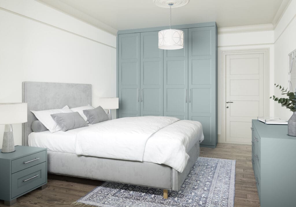 Stanhope Elsdon Bedroom, Blue Canvas