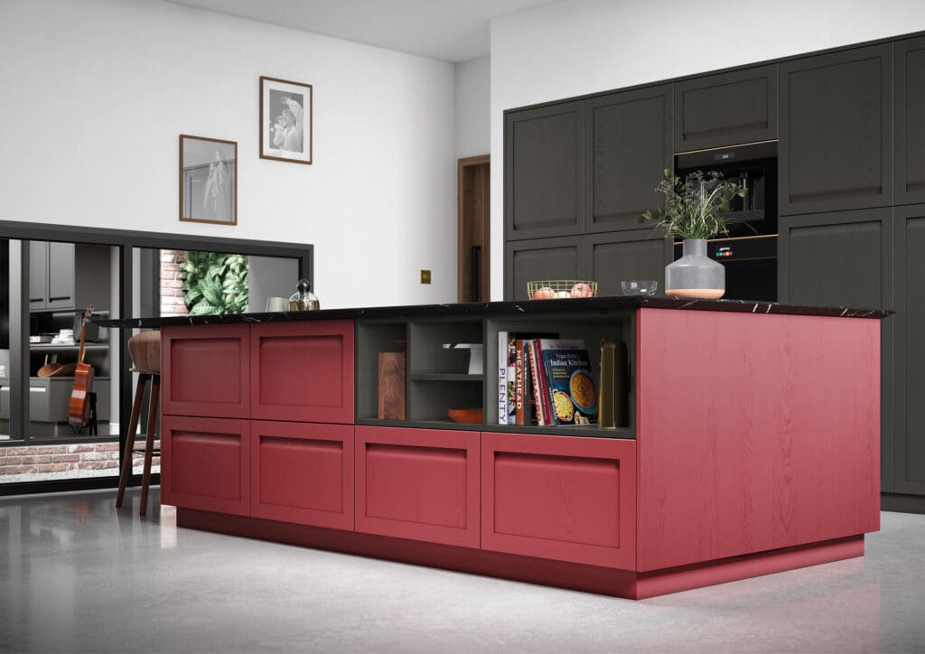 Harborne, Graphite & Chicory Red (Colour Matched)