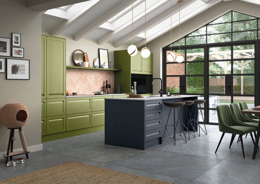 Harborne, Slate Blue Stone & Citrus Green (Colour Matched)