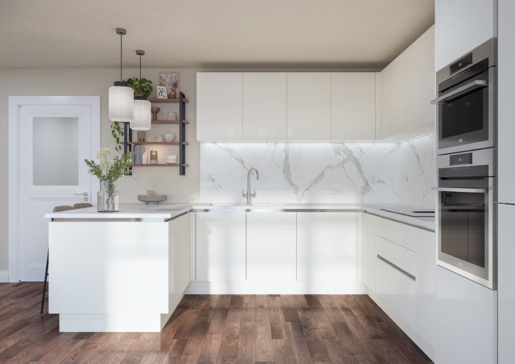 Stanhope Modern Whitfield, Gloss White