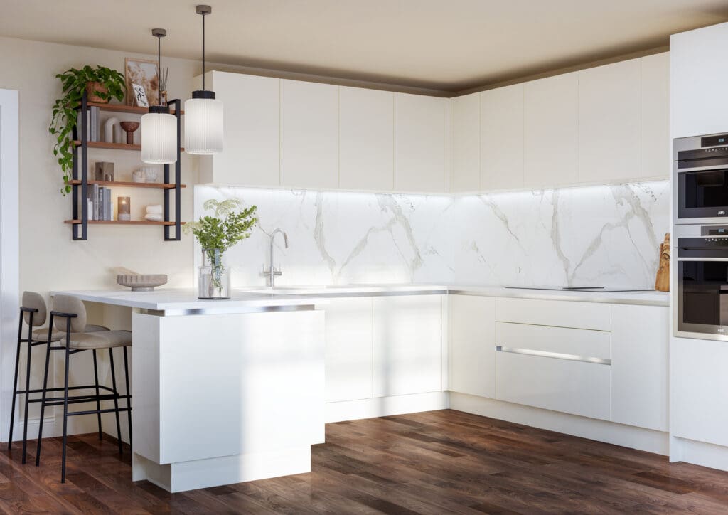Stanhope Modern Whitfield, Gloss White
