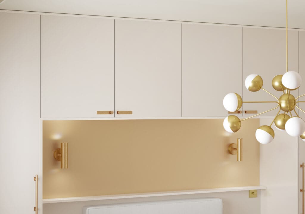 Unity Bedroom, Supermatt Gloss Cashmere Gold Metallic