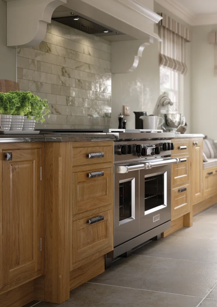 Aisling - Alberta & Belleville, White Cotton & Character Oak