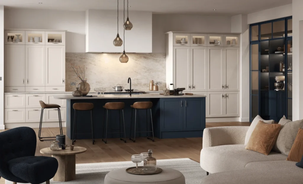 Arrington, Shell & Slate Blue