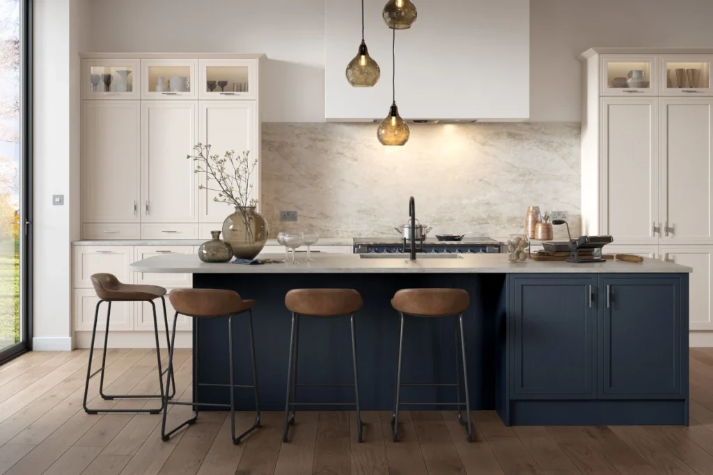 Arrington, Shell & Slate Blue
