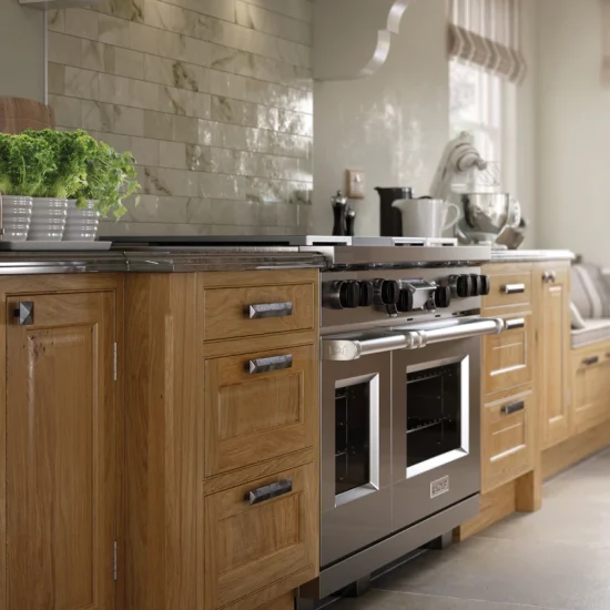 Aisling - Alberta & Belleville, White Cotton & Character Oak