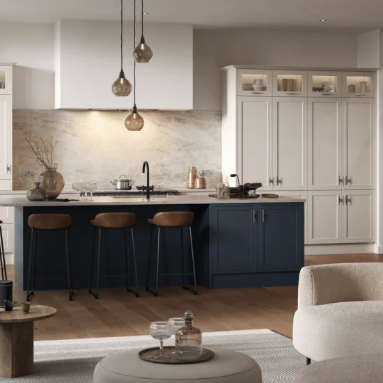 Arrington, Shell & Slate Blue