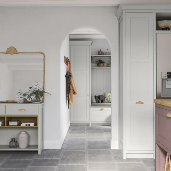 Clifden in Vintage Pink & Light Grey