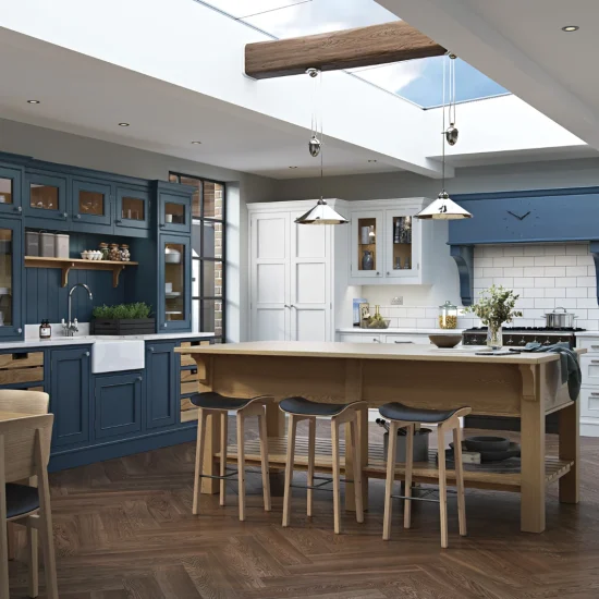 Aisling - Lawrence, Brilliant White & Parisian Blue