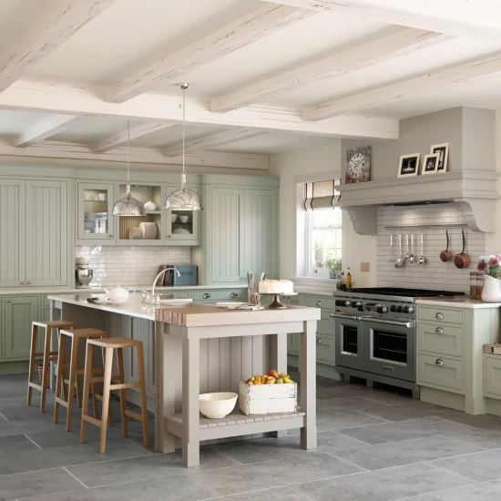 Aisling - Mayfair, Sage Green & Stone