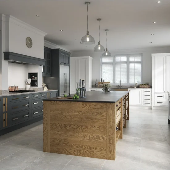 Aisling - Peterborough & Montreal, Gun Metal Grey, Brilliant White & Character Oak
