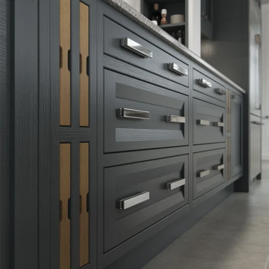 Aisling - Peterborough & Montreal, Gun Metal Grey, Brilliant White & Character Oak