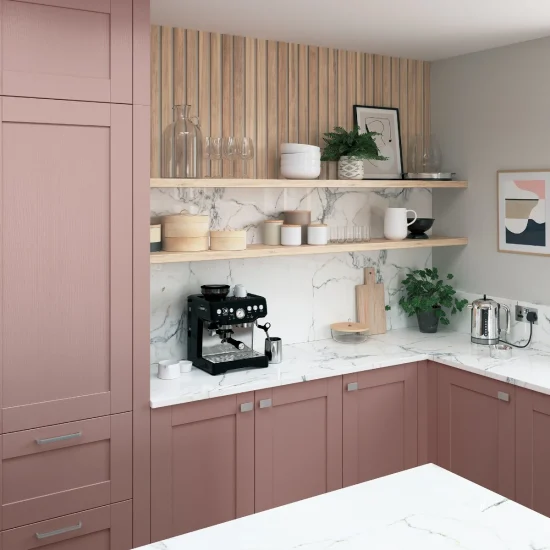 Madison in Vintage Pink & Slate Blue