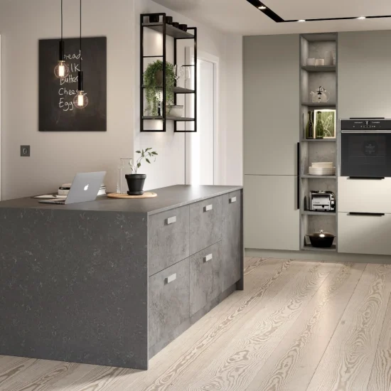 Unity, Pebble Grey Supermatt & Trellick Concrete