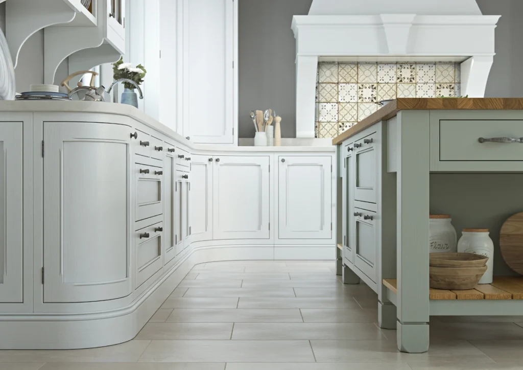 Aisling - Hawkesbury, Brilliant White & Sage Green