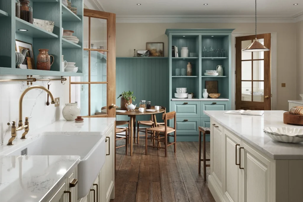 Jacobsen, Taupe Grey & Light Teal