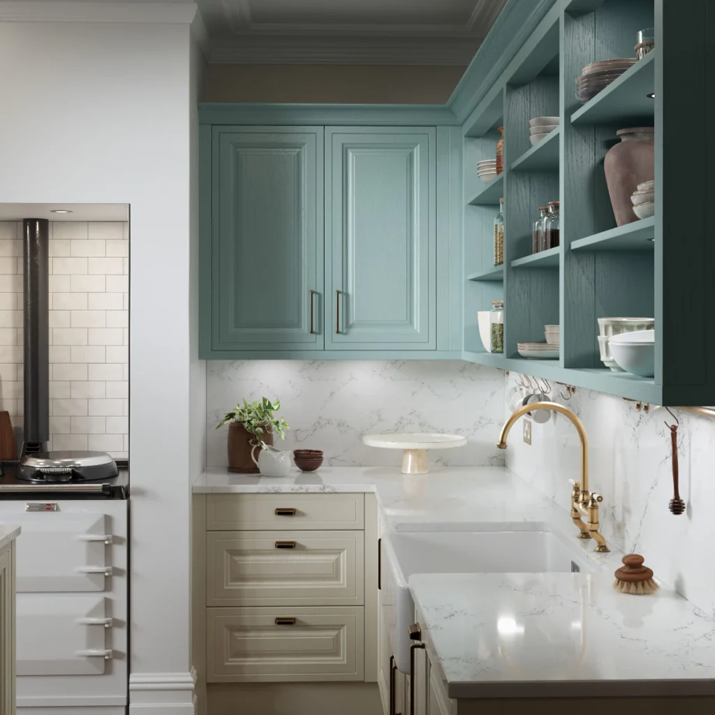 Jacobsen, Taupe Grey & Light Teal