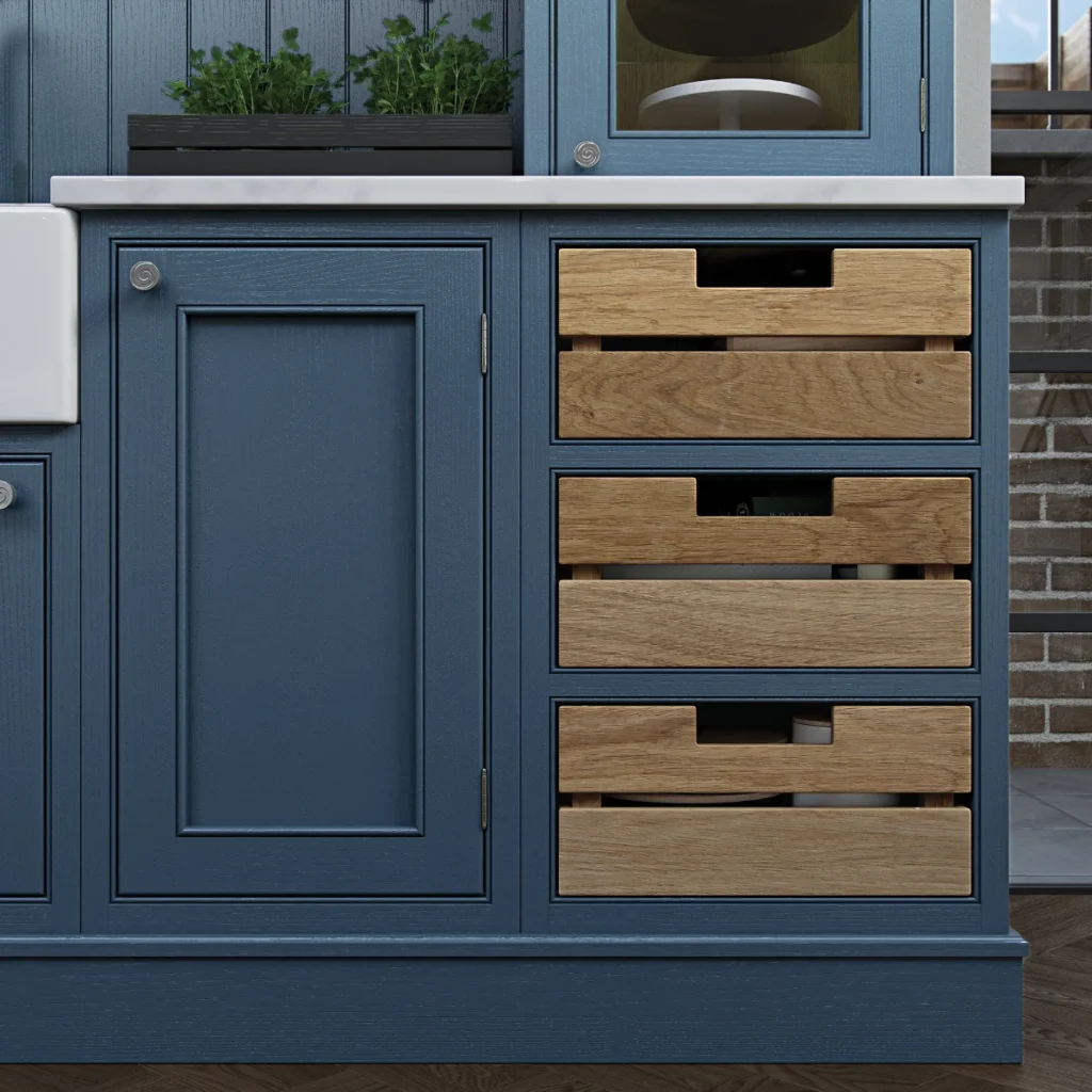 Aisling - Lawrence, Brilliant White & Parisian Blue