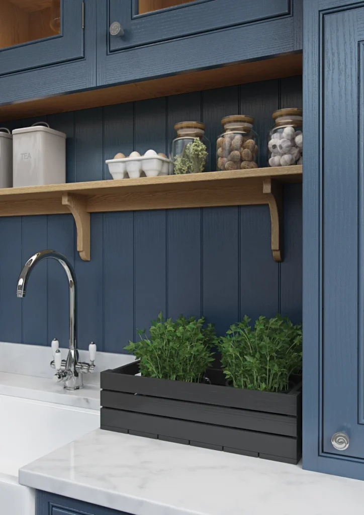 Aisling - Lawrence, Brilliant White & Parisian Blue