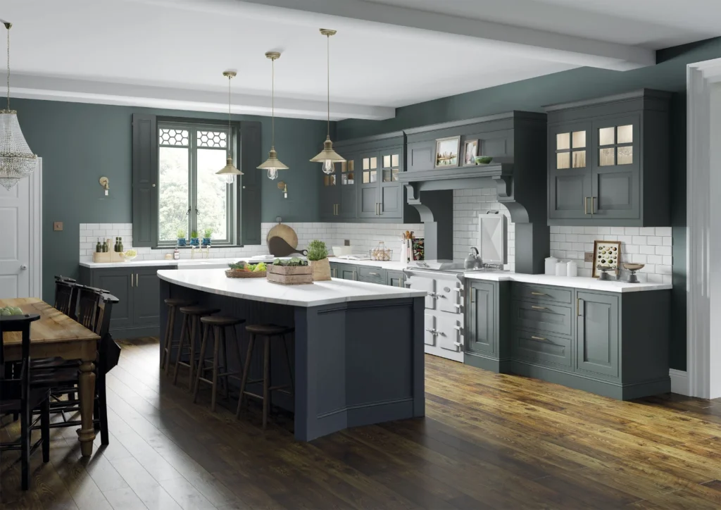 Yorkton, Heritage Green & Slate Blue