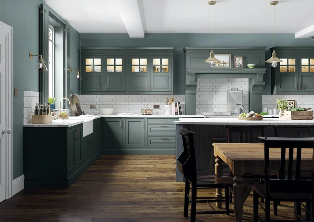 Yorkton, Heritage Green & Slate Blue