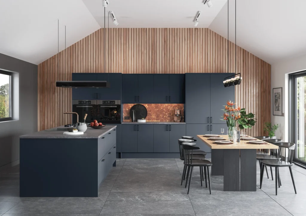 How to Choose the Right Kitchen Style for Your Home 6 Zola Matte, Slate Blue